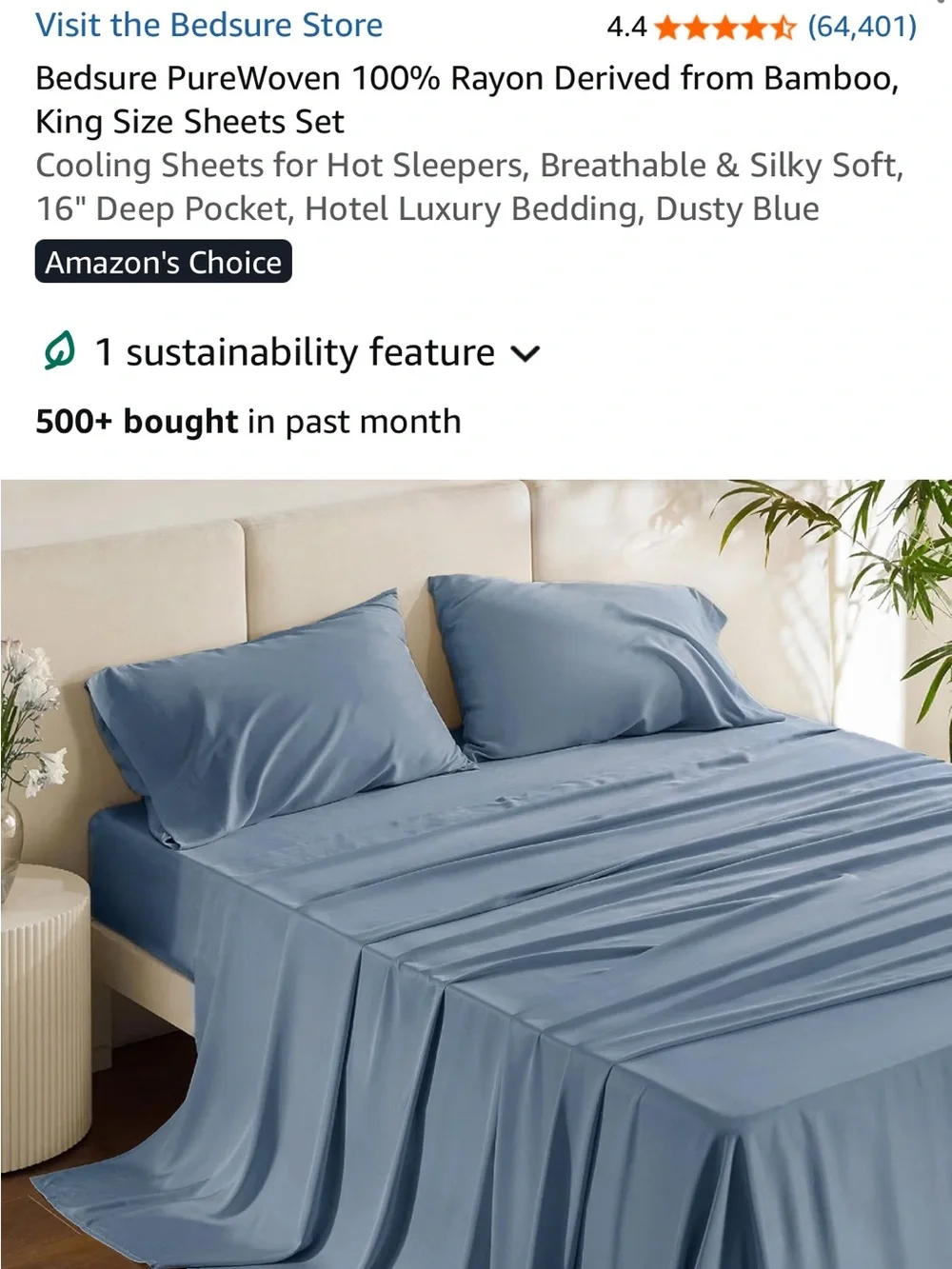 King Bamboo Sheet Set